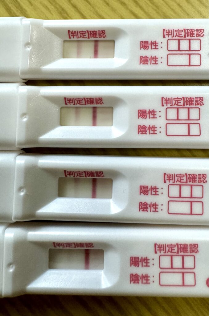 化学流産時の妊娠検査薬の判定線の変化